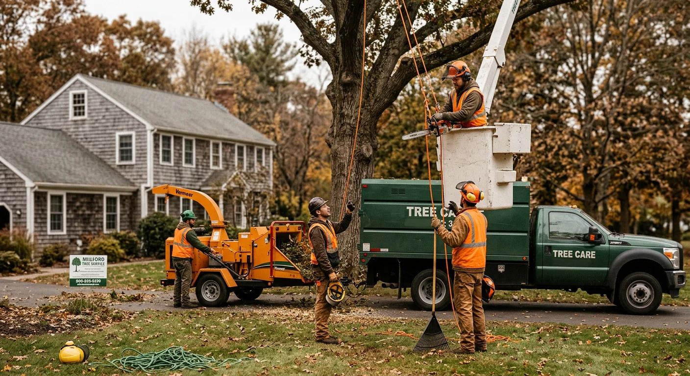 Milford Expert Tree Care team completing a Tree Service service visit in Milford, CT