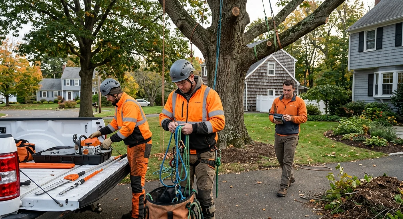 Finished Tree Service system setup by Milford Expert Tree Care