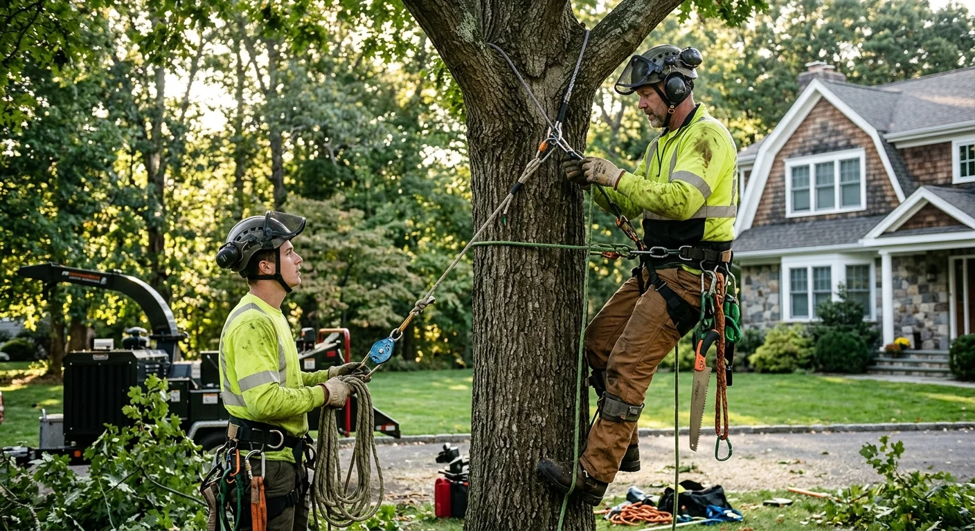 Finished Tree Service system setup by Milford Expert Tree Care