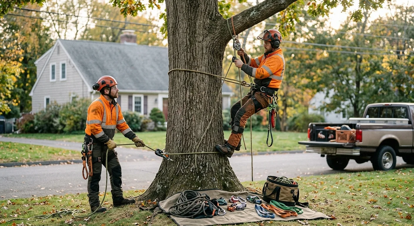 Finished Tree Service system setup by Milford Expert Tree Care